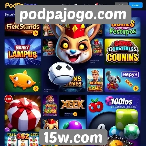 A diversidade de jogos disponíveis no site podpajogo.com